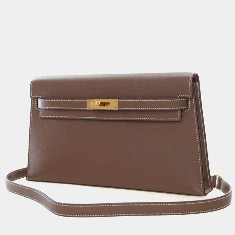 Pre Owned Hermes Etoupe Veau Madame Kelly Elan