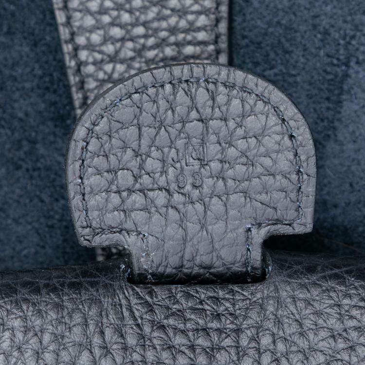 Pre Owned Hermes Blue Clemence Evelyne III 40