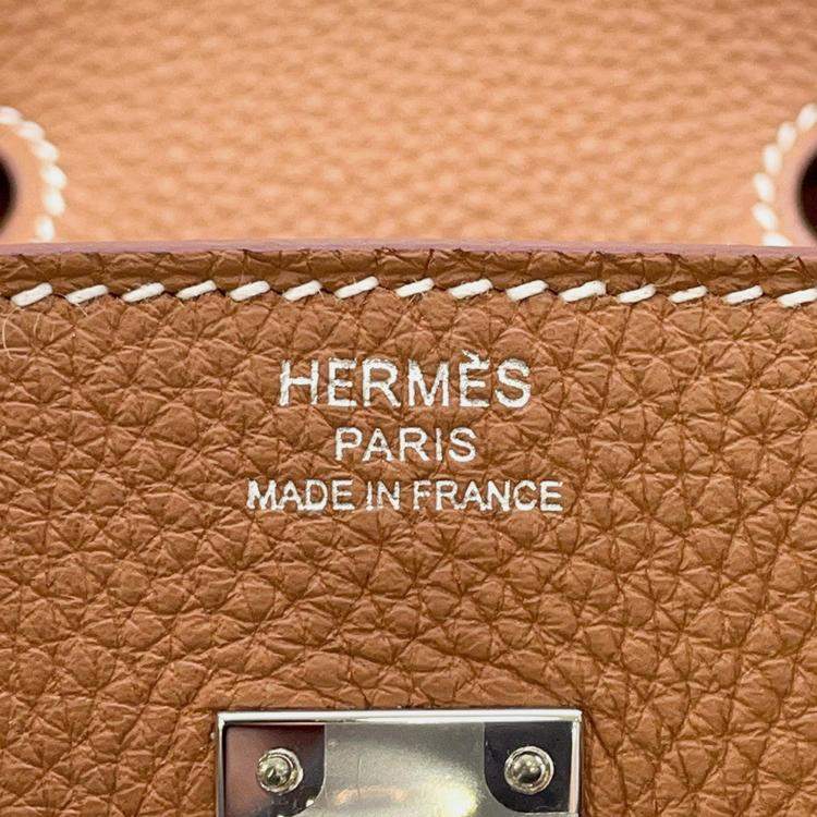 Pre Owned Hermes Birkin Gold Togo Leather Size 25