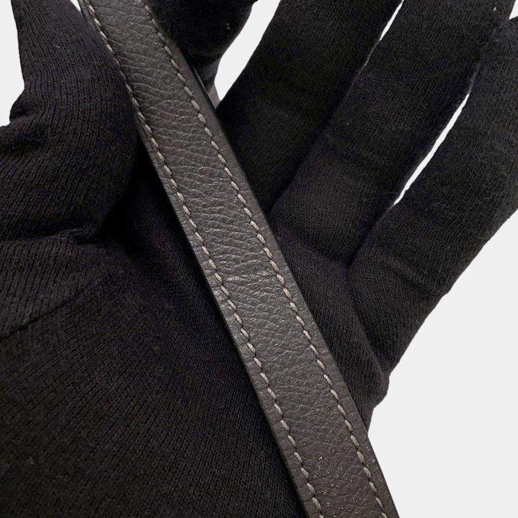 Pre Owned Hermes Kelly Sellier Graphite Courchevel Size 32