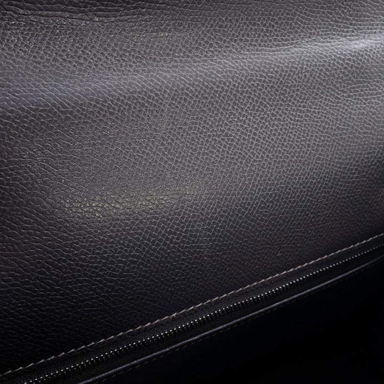 Pre Owned Hermes Kelly Sellier Graphite Courchevel Size 32