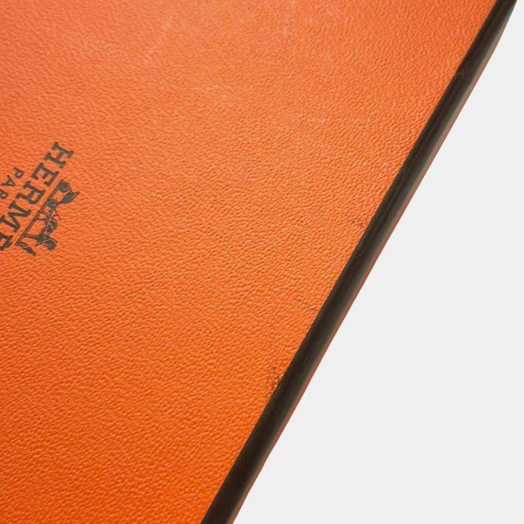 Pre Owned Hermes Calvi Duo Blue Saphir Epsom