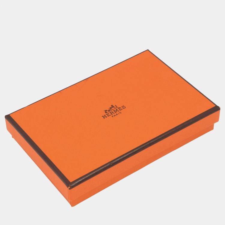 Pre Owned Hermes Calvi Duo Blue Saphir Epsom