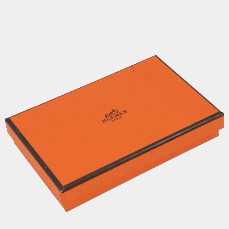 Pre Owned Hermes Calvi Duo Blue Nuit Epsom