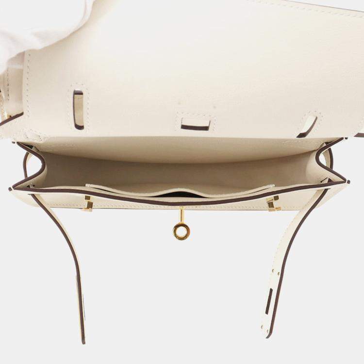 Pre Owned Hermes Jypsiere Beton Swift Leather Size Mini