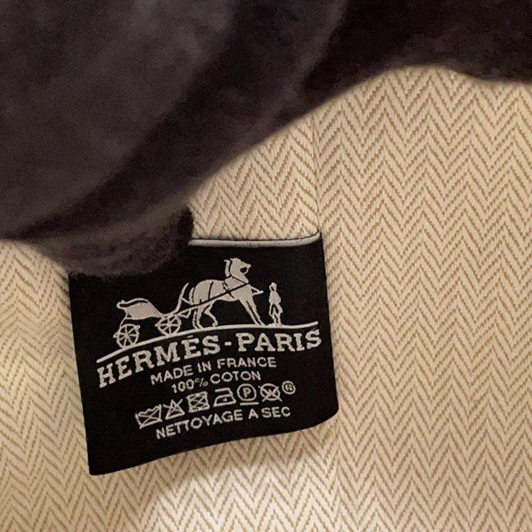 مملوكة مسبقًا Hermes Bride-a-Brac H Pavilion Natural/Multicolor Canvas Size GM