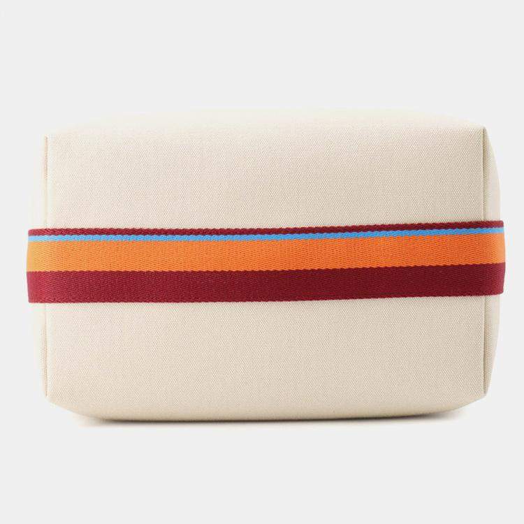 مملوكة مسبقًا Hermes Bride-a-Brac H Pavilion Natural/Multicolor Canvas Size GM