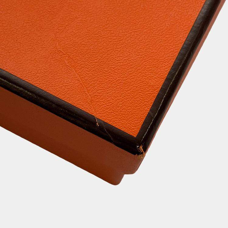 Pre Owned Hermes Masai Cut Pearl Grey Swift Leather Size 32