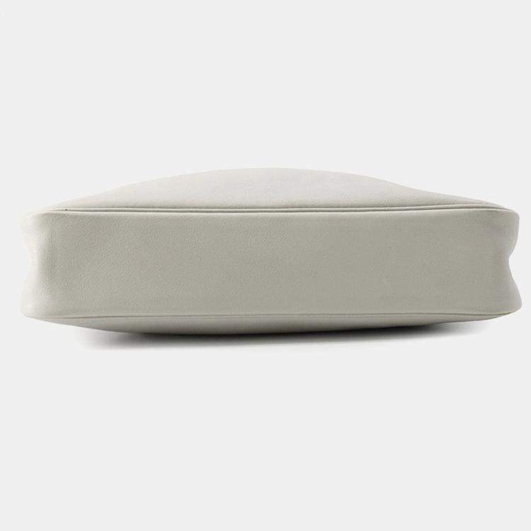 Pre Owned Hermes Masai Cut Pearl Grey Swift Leather Size 32