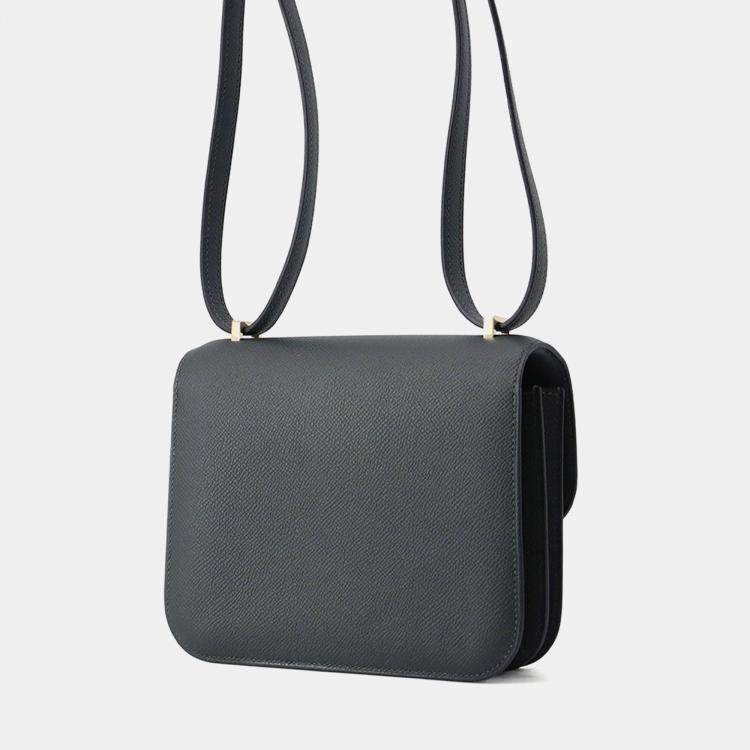 Pre Owned Hermes Constance 3 Miroir Vert Fonce Epsom Size Mini