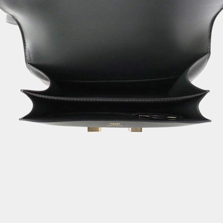 Pre Owned Hermes Constance 3 Miroir Vert Fonce Epsom Size Mini