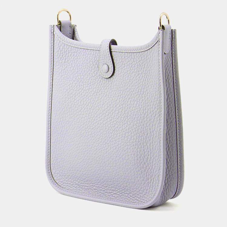 Pre Owned Hermes Evelyne Short Grey Pantan Taurillon Clemence Size Tpm