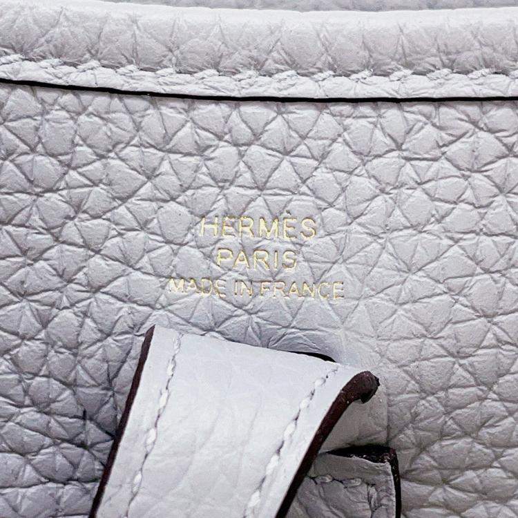 Pre Owned Hermes Evelyne Short Grey Pantan Taurillon Clemence Size Tpm