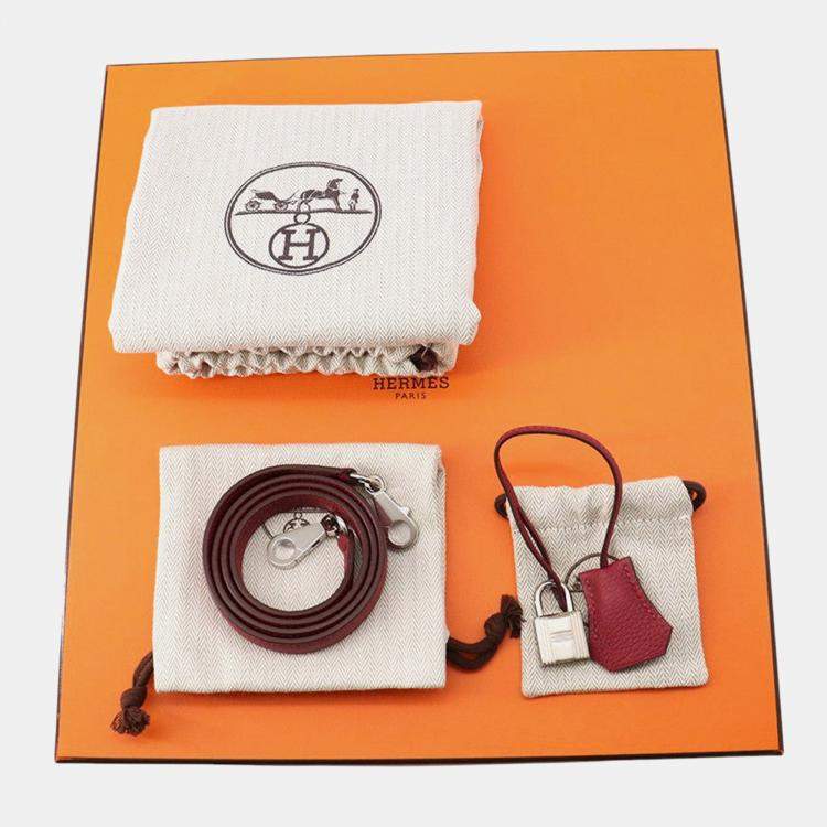 مملوكة مسبقًا Hermes Kelly Retourne Red Togo Leather Size 28