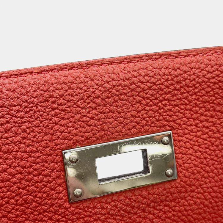 Pre Owned Hermes Kelly Retourne Geranium Togo Leather Size 32