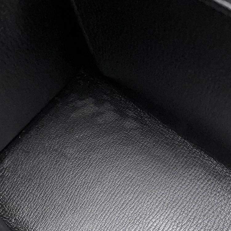 Pre Owned Hermes Kelly Sellier Rose Azalee/Black Epsom Size 28