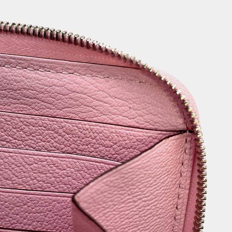 Pre Owned Hermes Azap Long Classic Rose Sakura Swift Leather