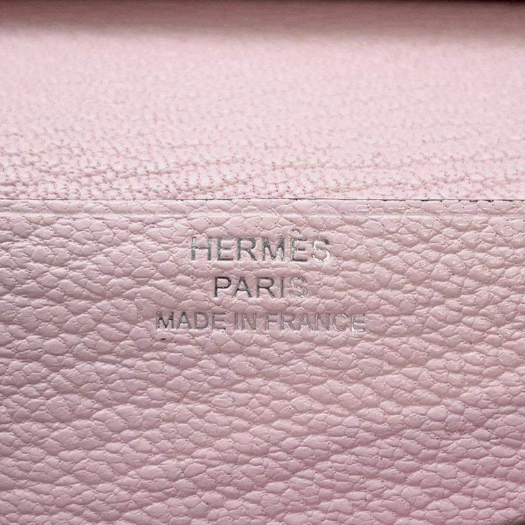 Pre Owned Hermes Beansufla Mauve Pail Chevre Myzore Goatskin