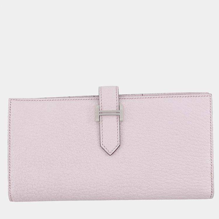 Pre Owned Hermes Beansufla Mauve Pail Chevre Myzore Goatskin