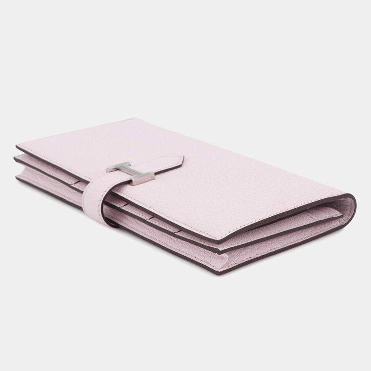 Pre Owned Hermes Beansufla Mauve Pail Chevre Myzore Goatskin