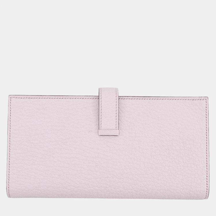 Pre Owned Hermes Beansufla Mauve Pail Chevre Myzore Goatskin