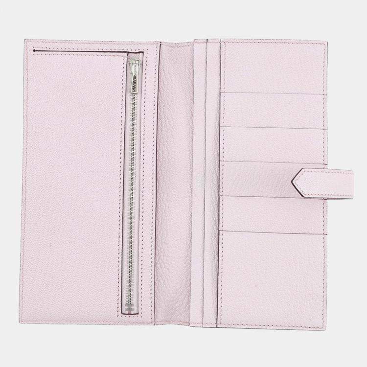 Pre Owned Hermes Beansufla Mauve Pail Chevre Myzore Goatskin