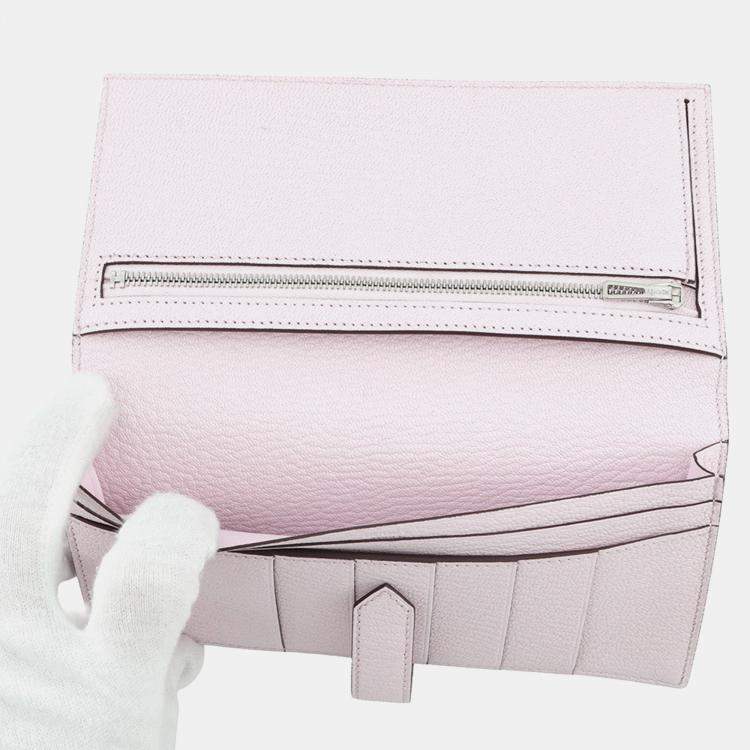 Pre Owned Hermes Beansufla Mauve Pail Chevre Myzore Goatskin