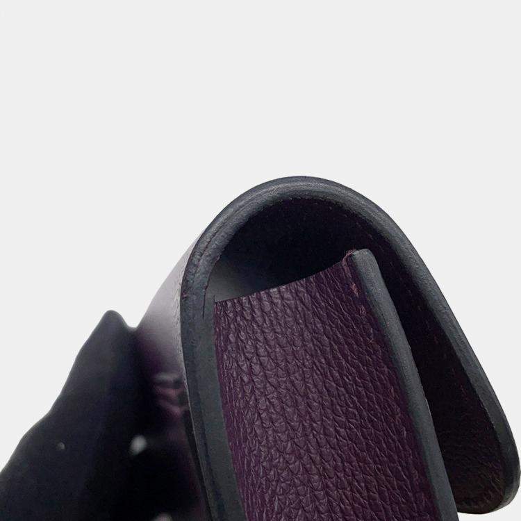 Pre Owned Hermes Constance Slim Cassis/Blue Royal Evercolor