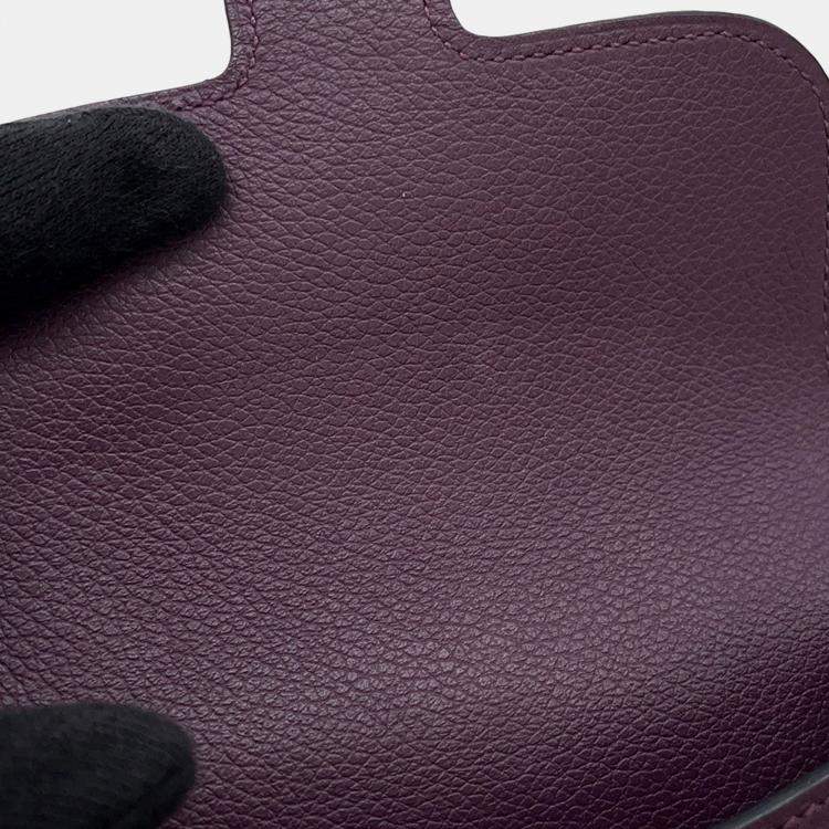 Pre Owned Hermes Constance Slim Cassis/Blue Royal Evercolor