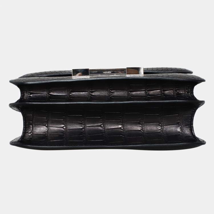 Pre Owned Hermes Matte Alligator Constance 24 Bag