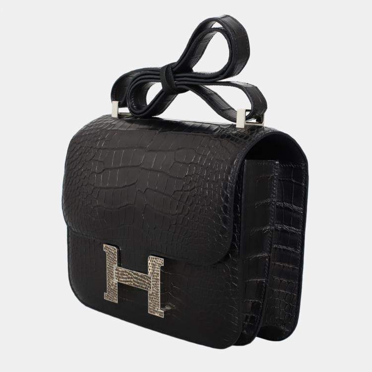 Pre Owned Hermes Matte Alligator Constance 24 Bag