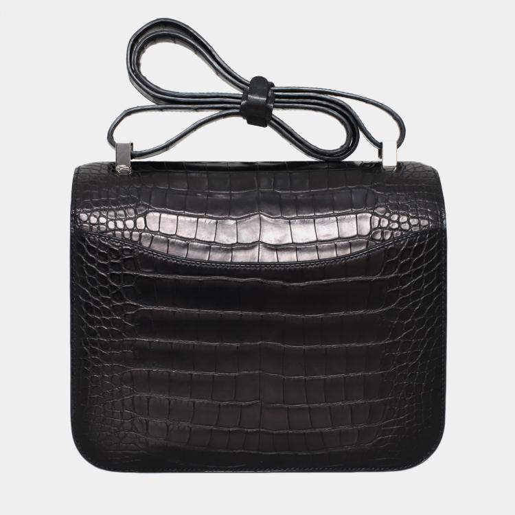 Pre Owned Hermes Matte Alligator Constance 24 Bag
