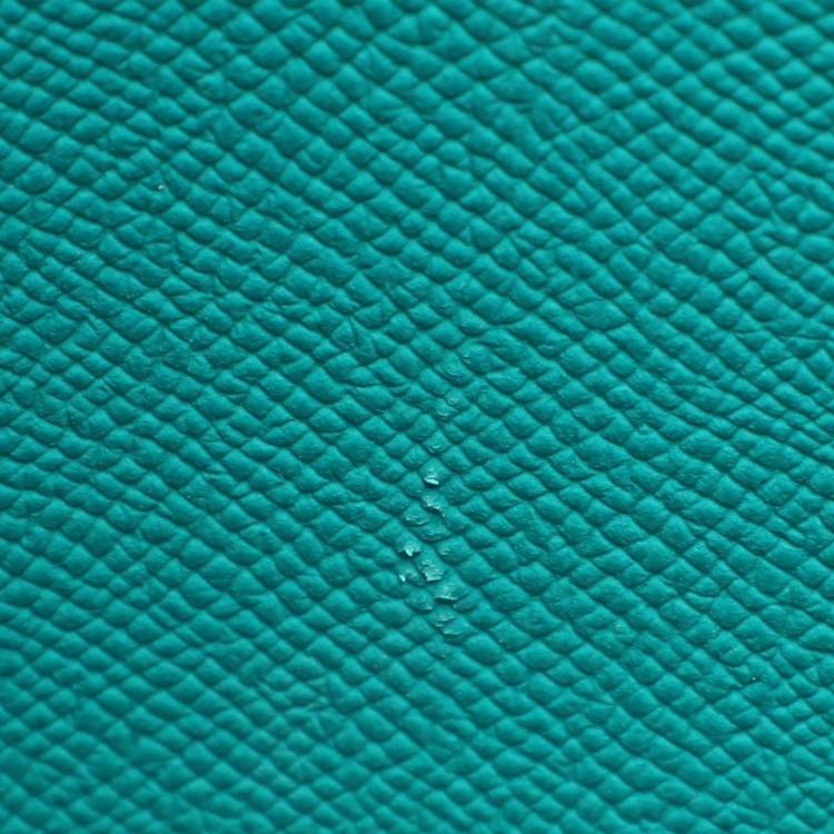 Pre Owned Hermes Evelyne 29 III PM Malachite Epsom Leather Bag