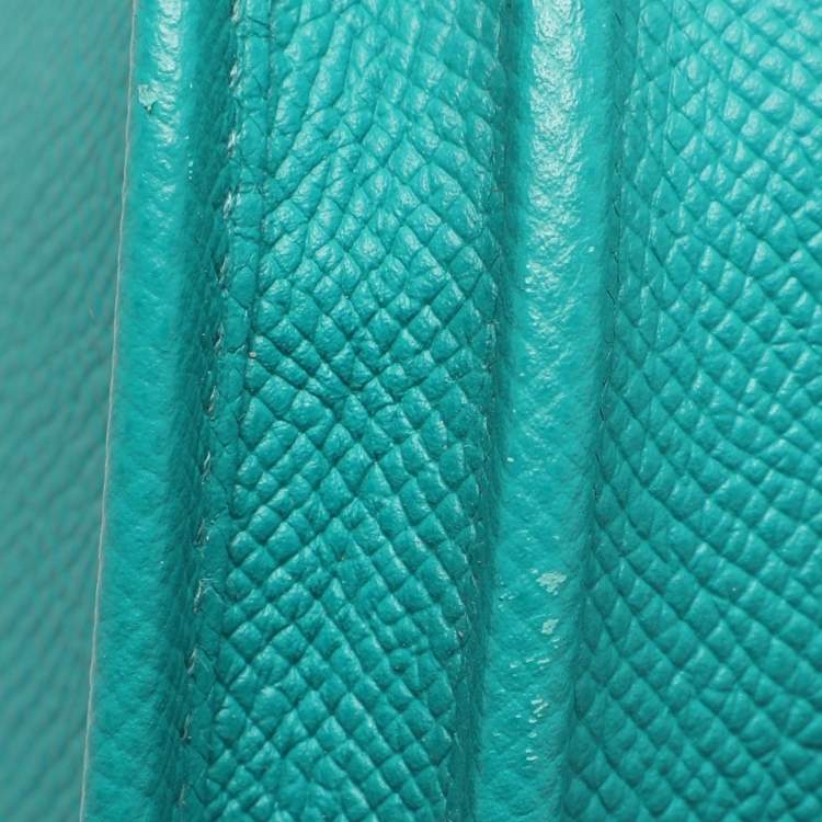 Pre Owned Hermes Evelyne 29 III PM Malachite Epsom Leather Bag