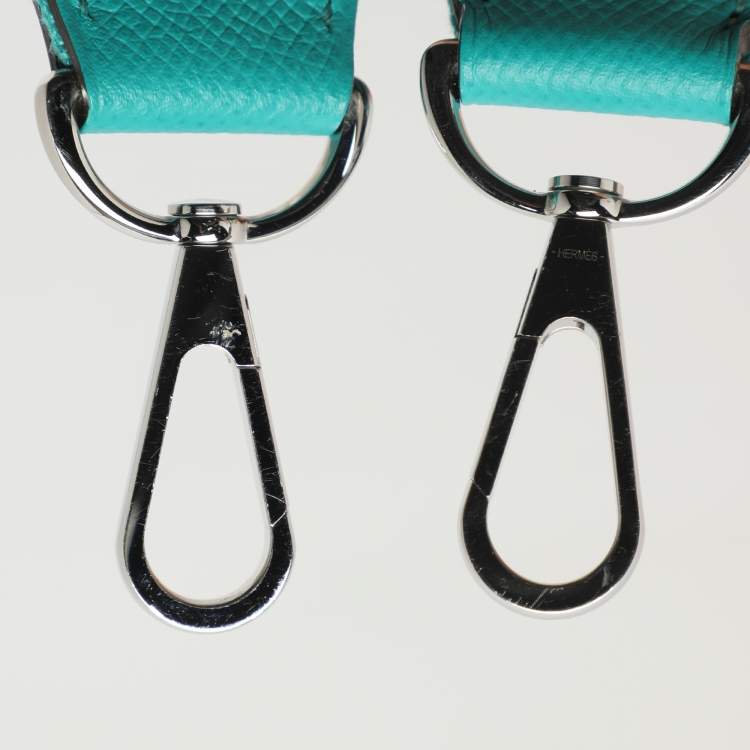 Pre Owned Hermes Evelyne 29 III PM Malachite Epsom Leather Bag