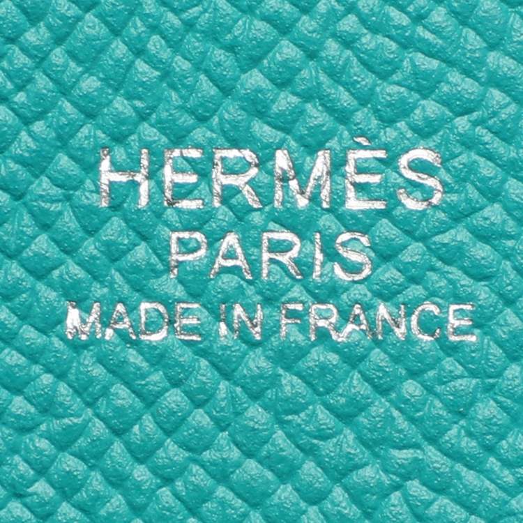 Pre Owned Hermes Evelyne 29 III PM Malachite Epsom Leather Bag