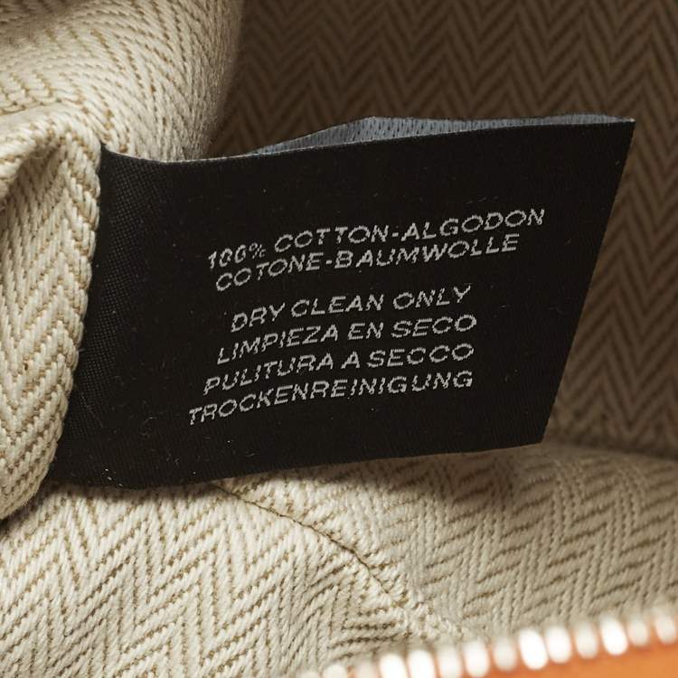 Pre Owned Hermès Bride-a-Brac Large Orange Feu Canvas Pouch