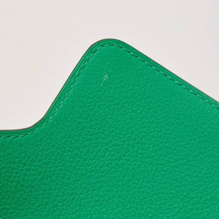 Pre Owned Hermes Roulis Mini Menthe Evercolor Leather Crossbody Bag