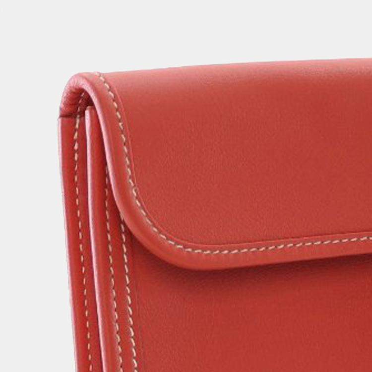 Pre Owned Hermes Red Orange Swift Jige Elan 29 