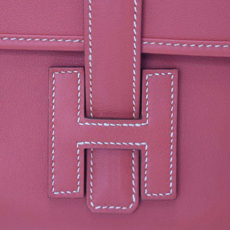 Pre Owned Hermes Red Orange Swift Jige Elan 29 