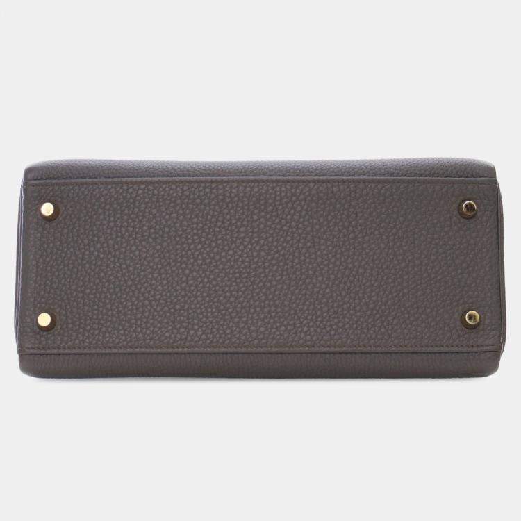 Pre Owned Hermes Grey Togo Kelly II Retourne 28