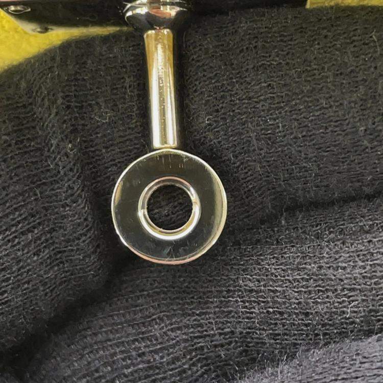 Pre Owned Hermes Kelly Wallet Long To-Go Shoulder Bag Lime Chevre Mysore