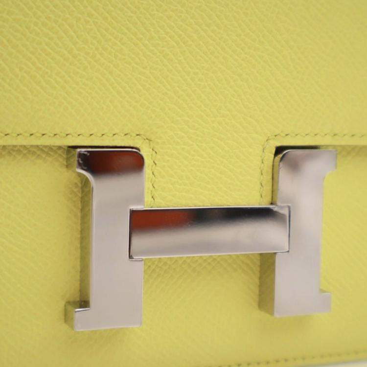 Pre Owned Hermes Yellow Epsom Constance Elan 25