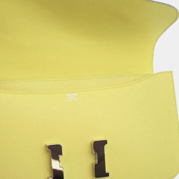 Pre Owned Hermes Yellow Epsom Constance Elan 25
