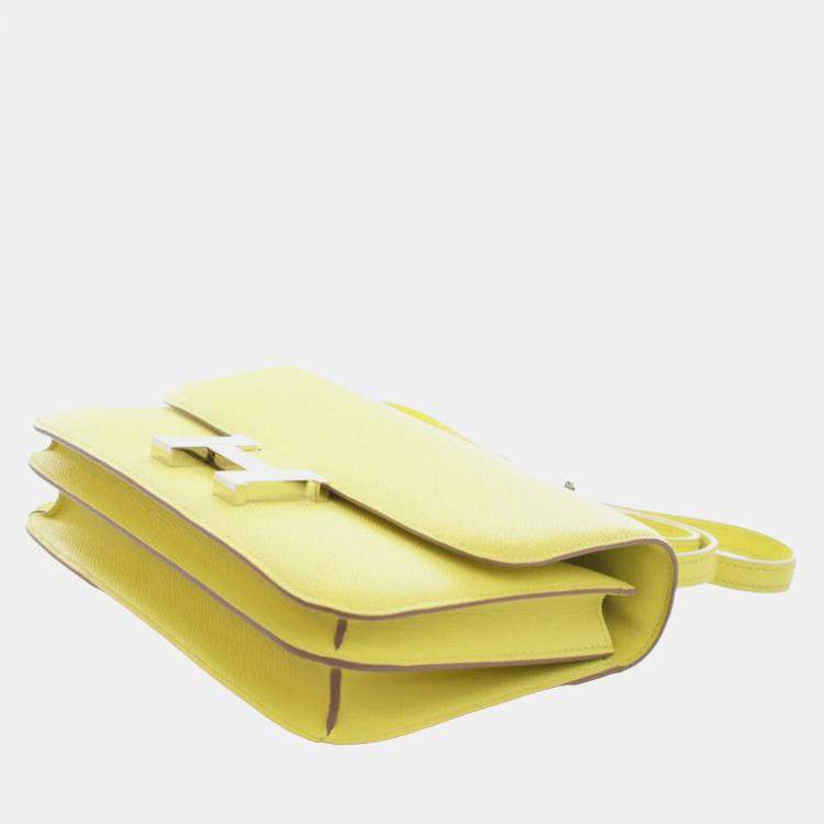 Pre Owned Hermes Yellow Epsom Constance Elan 25
