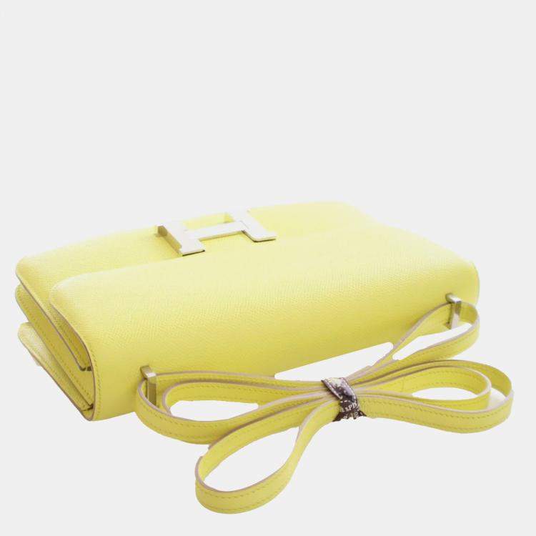 Pre Owned Hermes Yellow Epsom Constance Elan 25