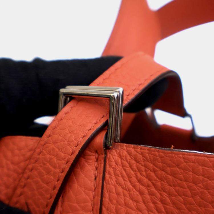 Pre Owned Hermes Capucine Clemence Picotin Lock 22