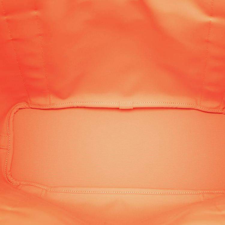 Pre Owned Hermes Blue Brown Toile Sac de Pansage Grooming Bag