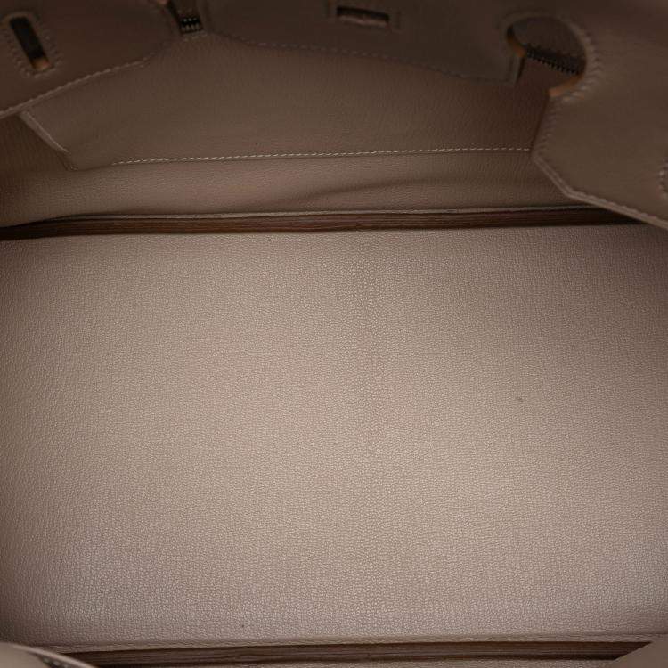 Pre Owned Hermes Pink Tricolor Clemence and Swift Birkin Cascade Retourne 35