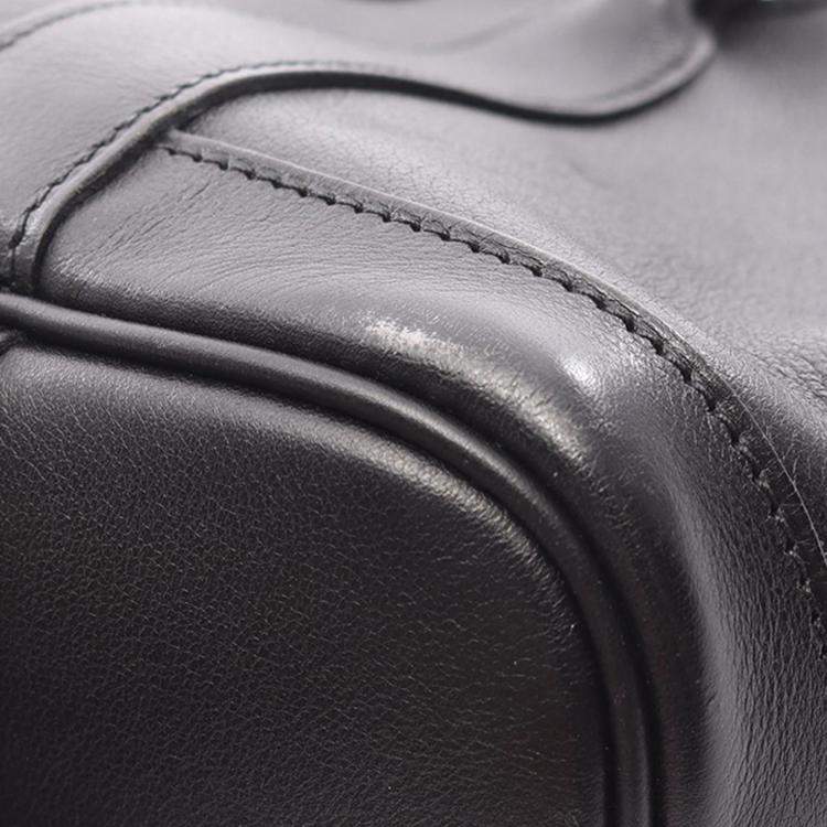 Pre Owned Hermes Black Swift and Silk Bolduc Twilly Garden Party 23